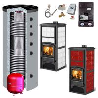 LaNordica Kaminofen wasserführend Loriet S DSA 15kW 2 Farben + Hygienespeicher